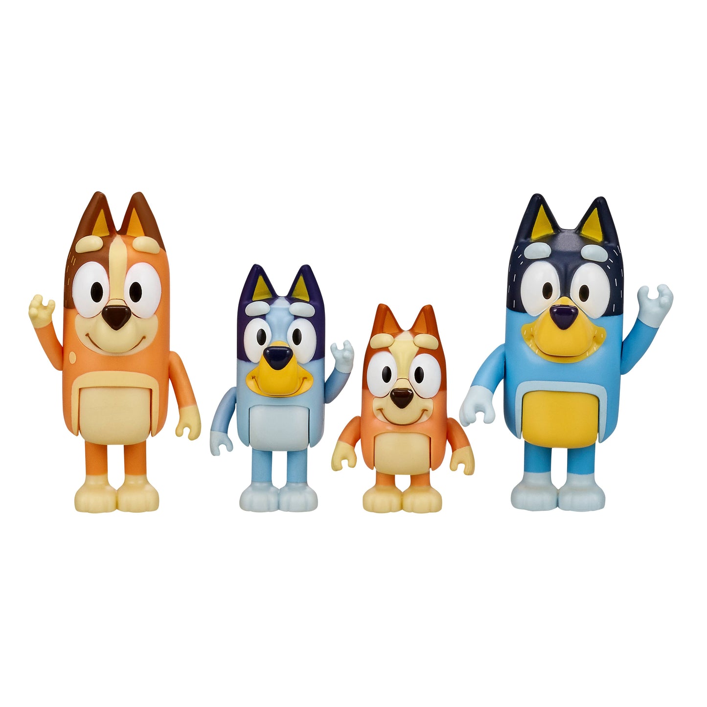 Toysmith - Moose Toys Bluey 4 Pack Figurine Set