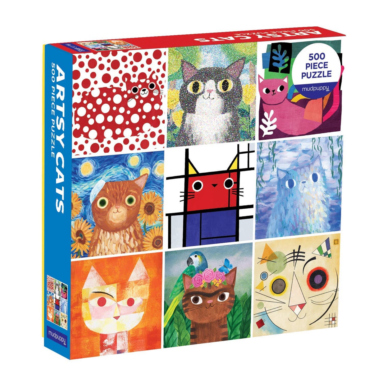 Chronicle Books - Artsy Cats 500 Piece Family Puzzle