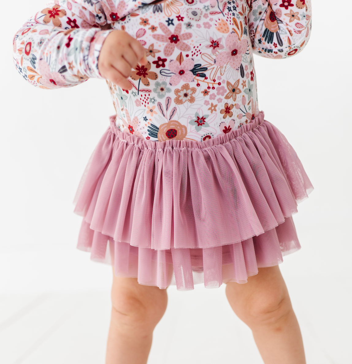 Bird & Bean® - Baby Bamboo Tulle Bodysuit -Fall Clothing Blossom Christmas