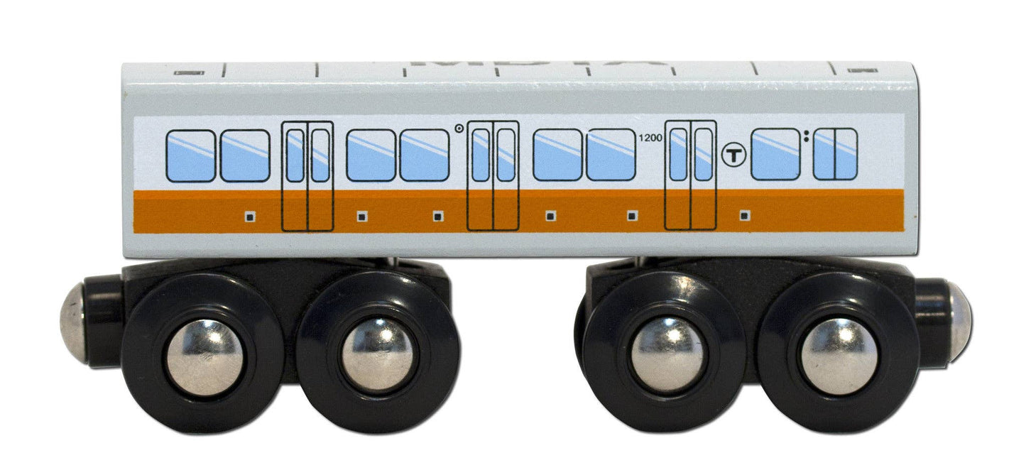 MBTAgifts - Boston MBTA Orange Line Wooden Toy Train