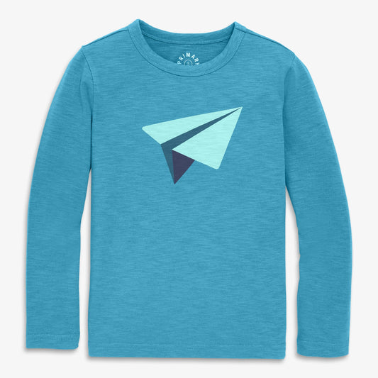 Primary - Long Sleeve Paper Plane Tee