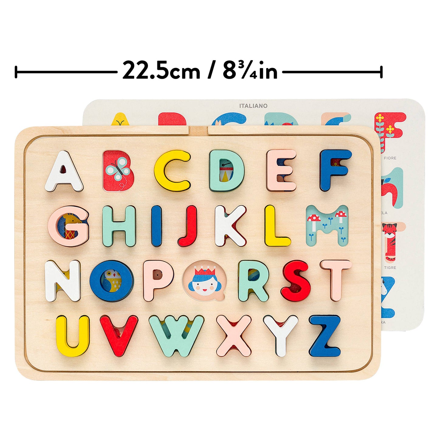 Chronicle Books - Wooden Multi-Language Alphabet Tray Puzzle