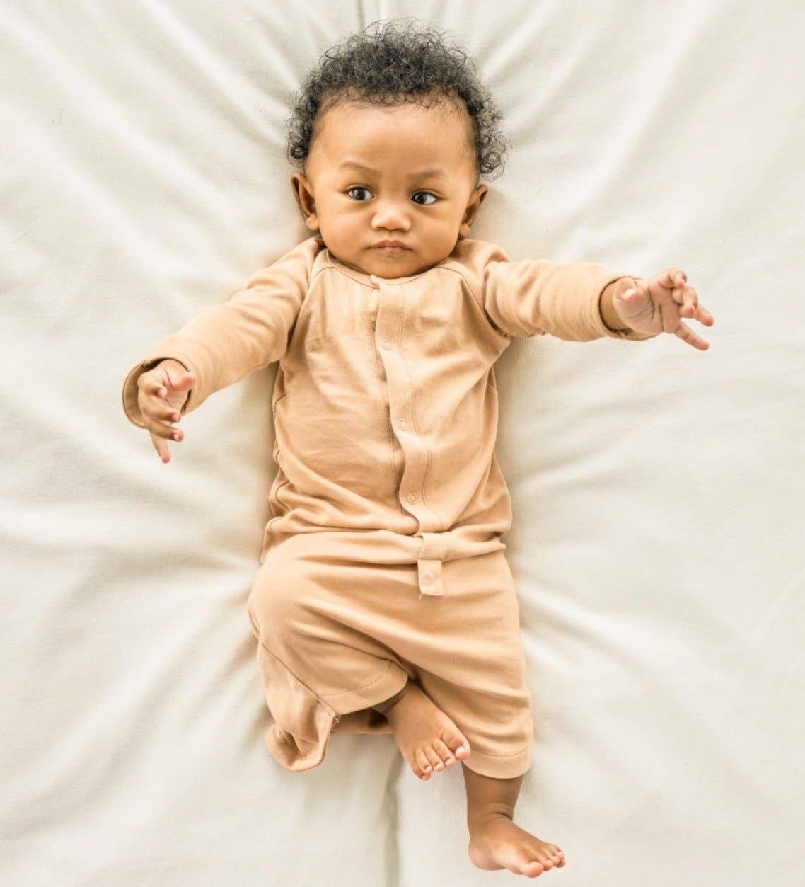 Goumi - Viscose Bamboo + Organic Cotton Convertible Gown - Sandstone - Preemie