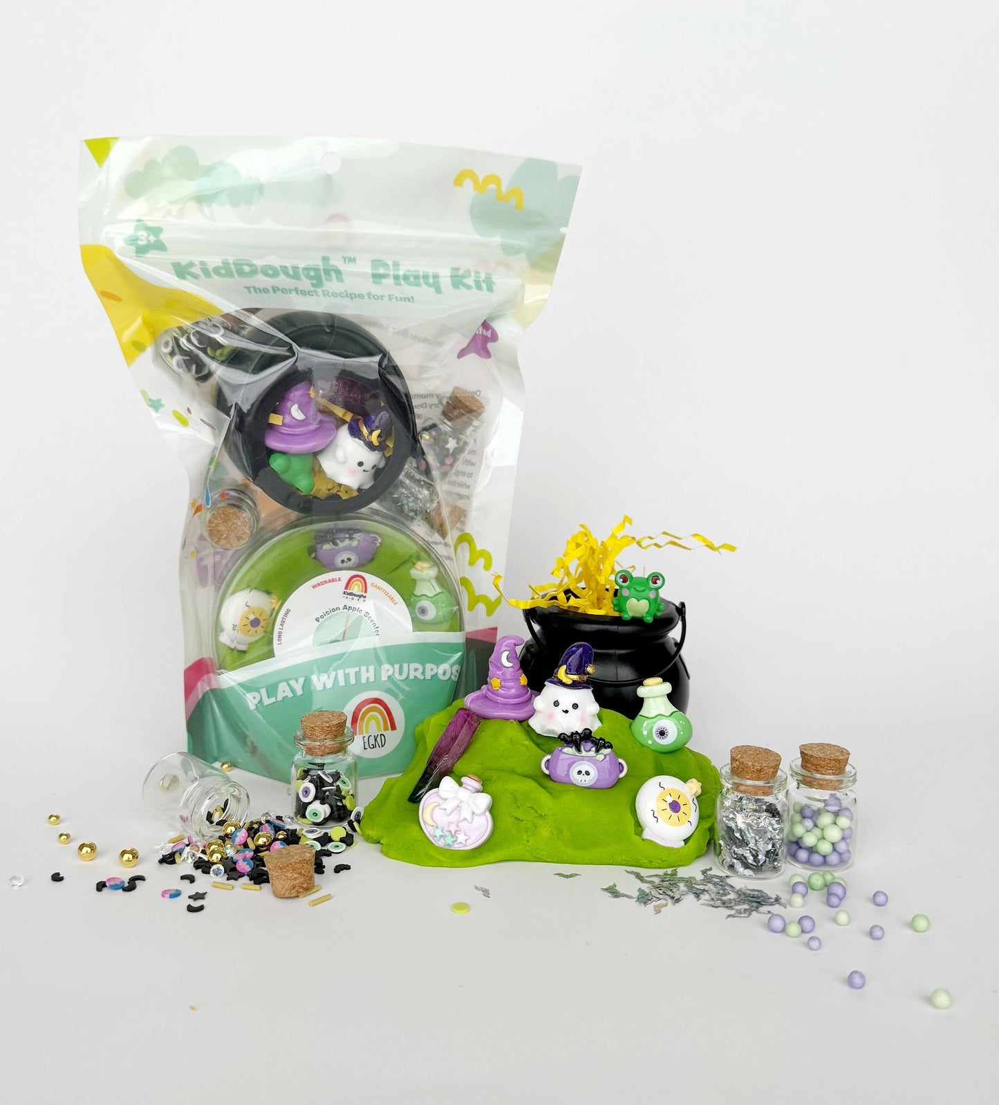 Earth Grown KidDoughs (KidDoughs by EGKD) - Potion (Poison Apple) KidDough Play Kit