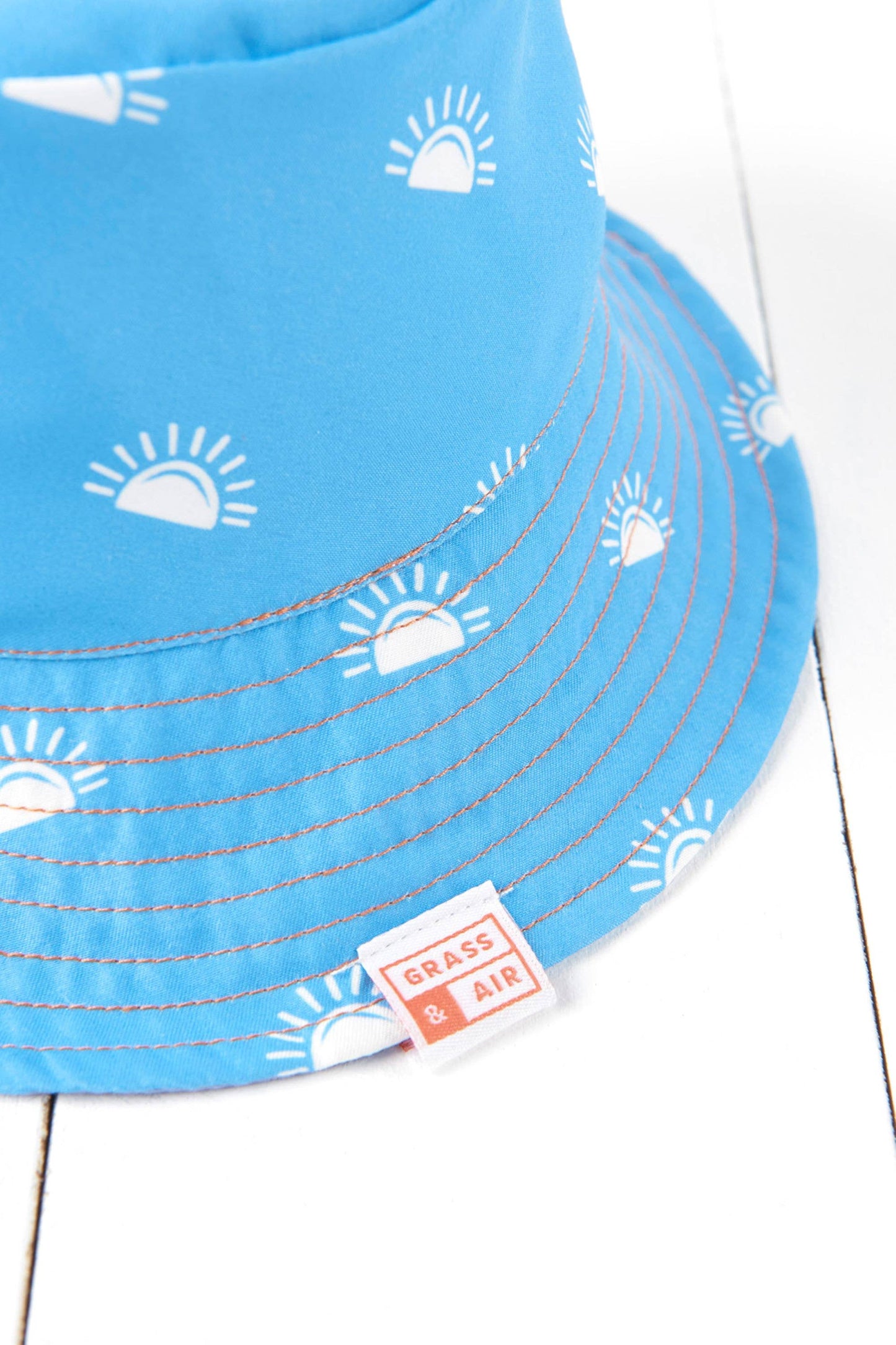 Grass & Air - Cornflower Blue and Lavender Reversible Sun Hat