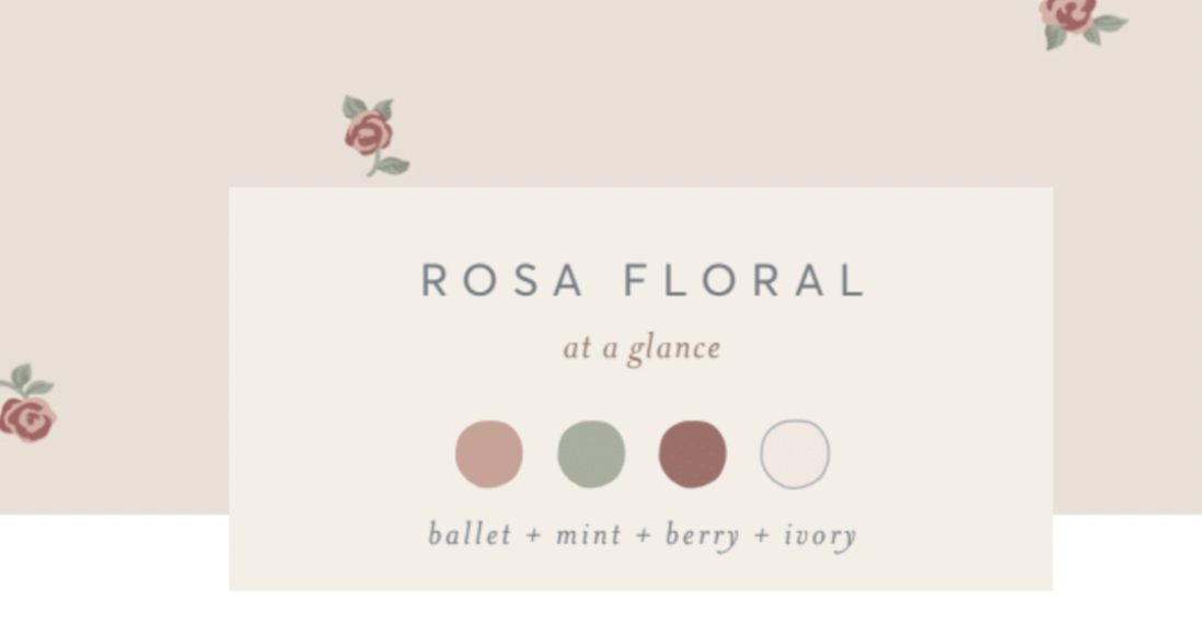 Colored Organics - Organic Kids Short Sleeve Stella Swing Dress - Rosa Floral