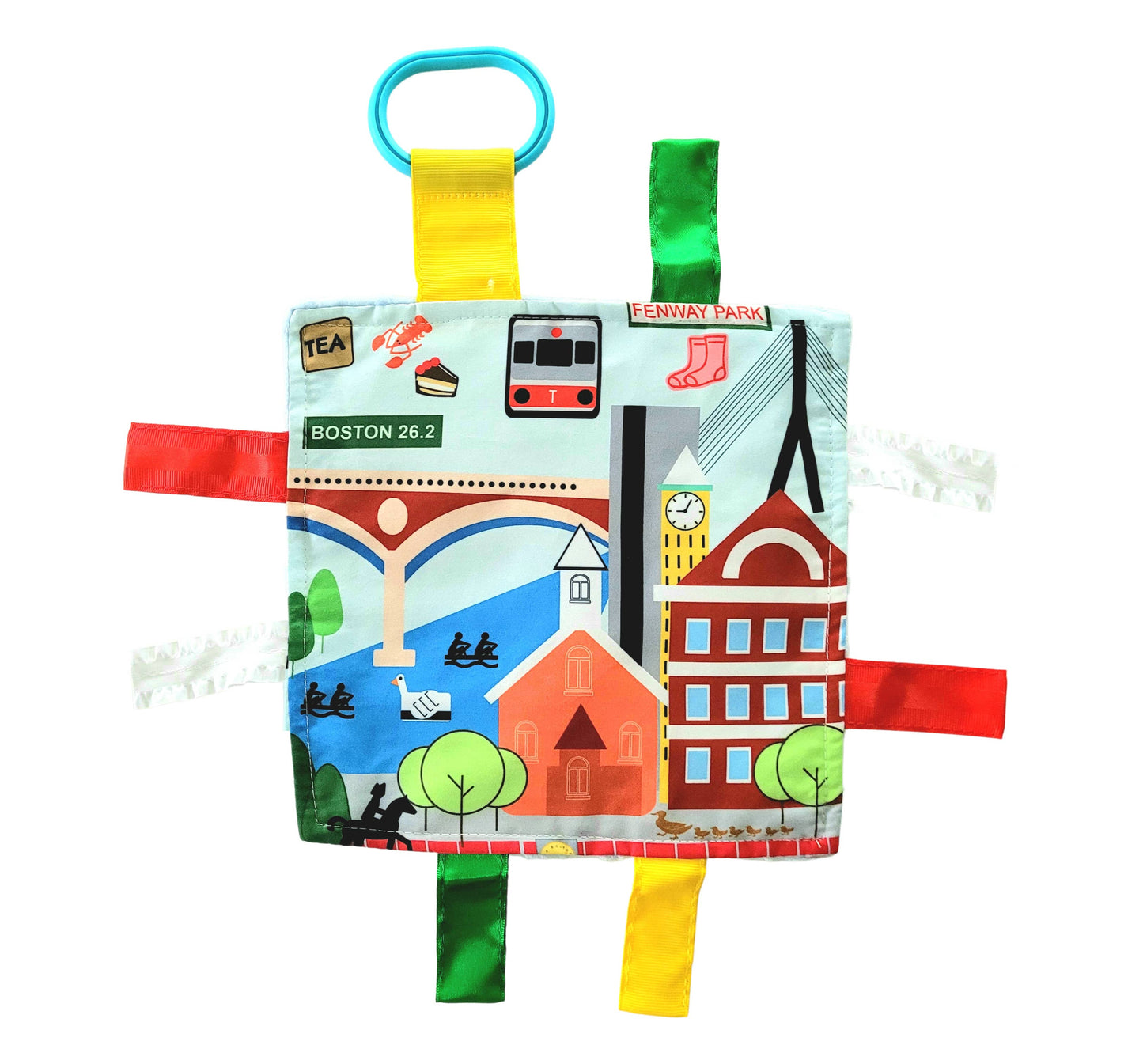 Baby Jack and Company - Boston Massachusetts Baby City Learning Tag Crinkle Squares