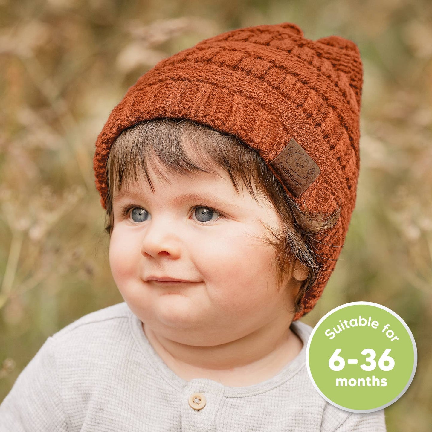 KeaBabies - KeaBabies 3-Pack Warmzy Baby Beanies (Tawny, M)