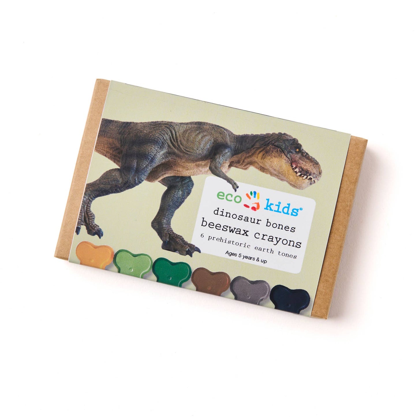 eco-kids - beeswax crayons - dinosaur bone - case