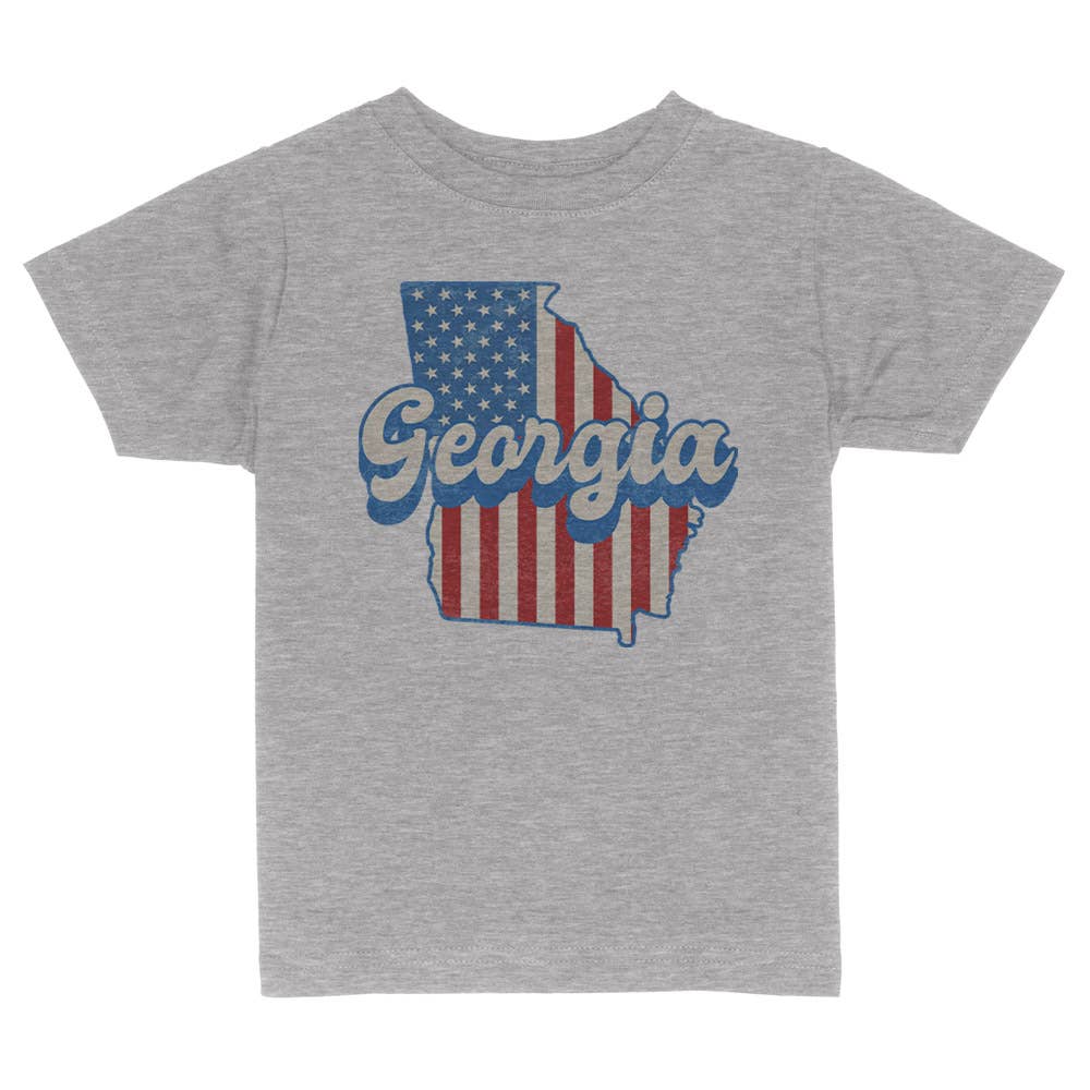 Itsy Bitsy Bella Co - Patriotic Georgia Toddler and Youth Shirt