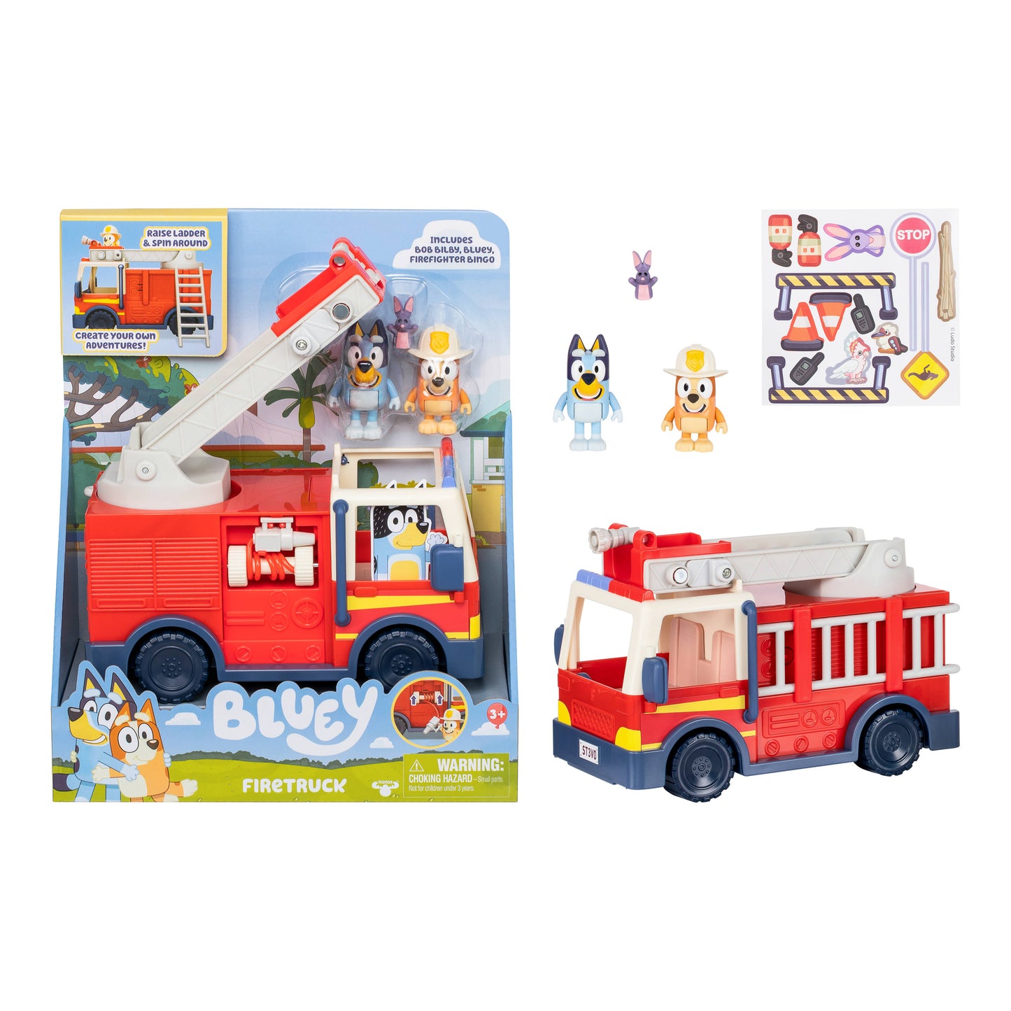 Toysmith - Moose Toys Bluey Firetruck