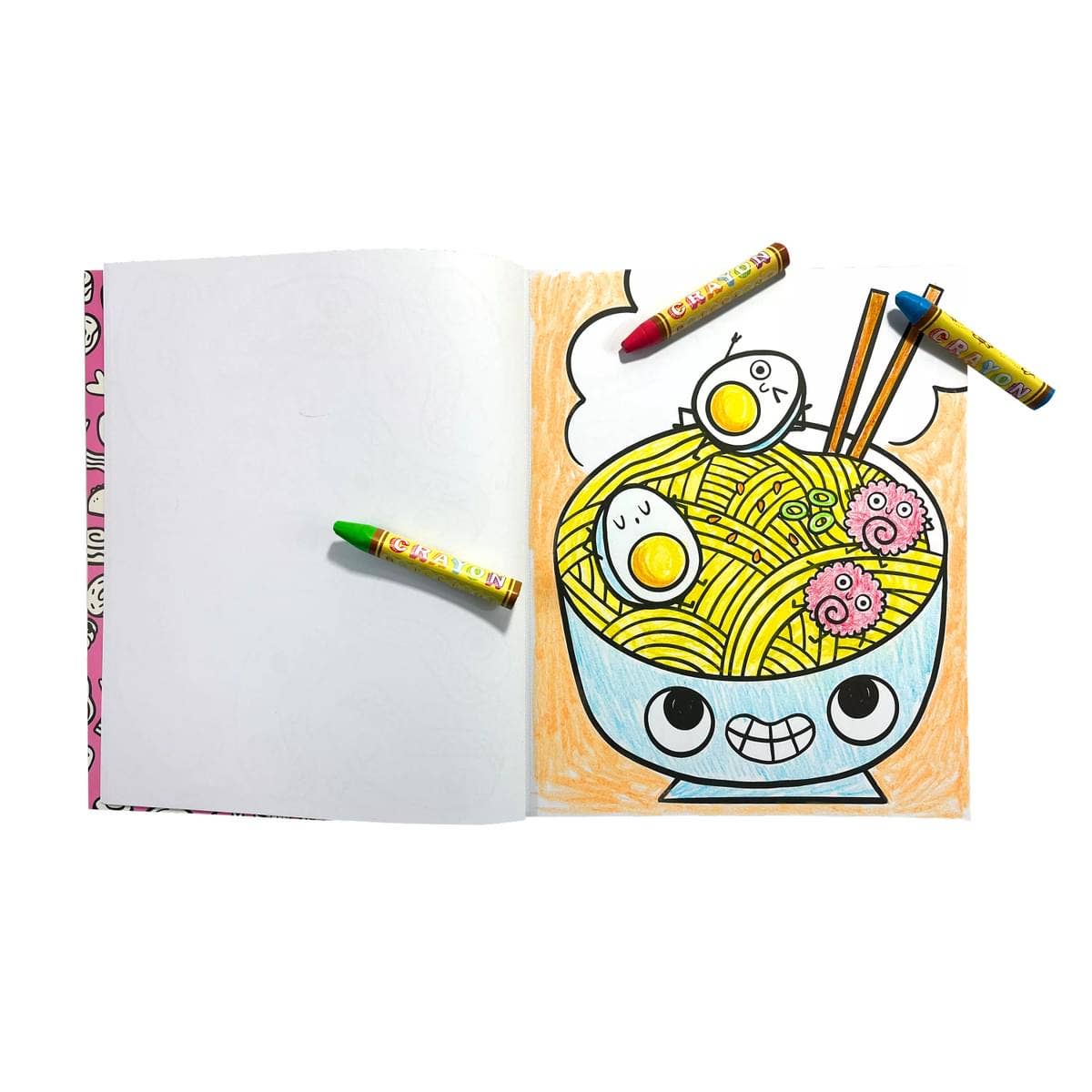 OOLY - 118-306 - Color-in' Book: Happy Snacks Coloring Book