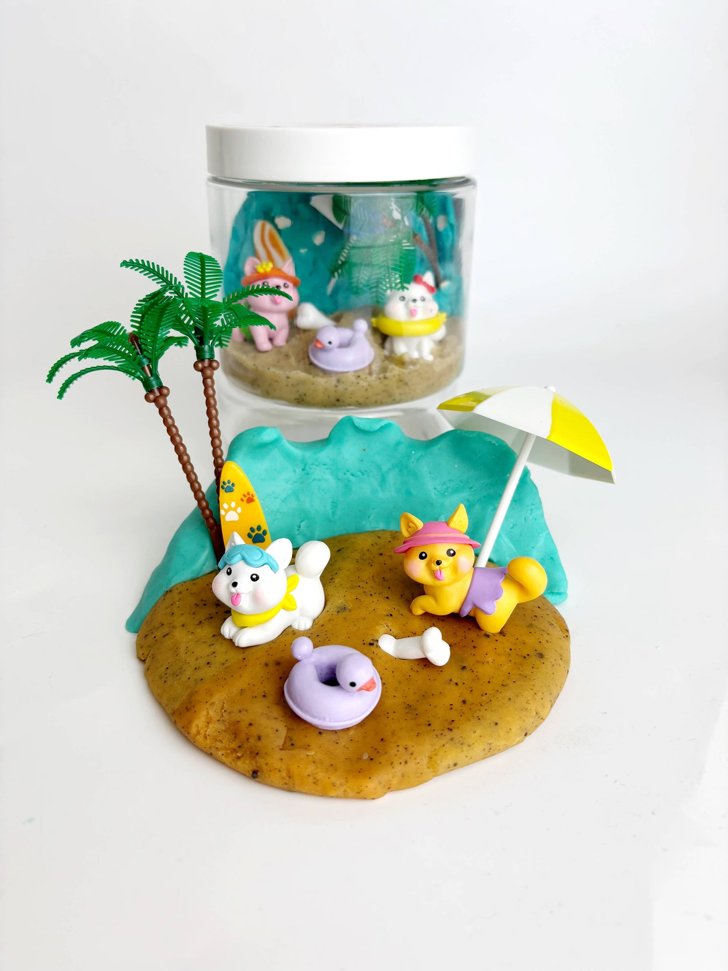 Earth Grown KidDoughs (KidDoughs by EGKD) - Puppy Beach Party Dough-to-Go