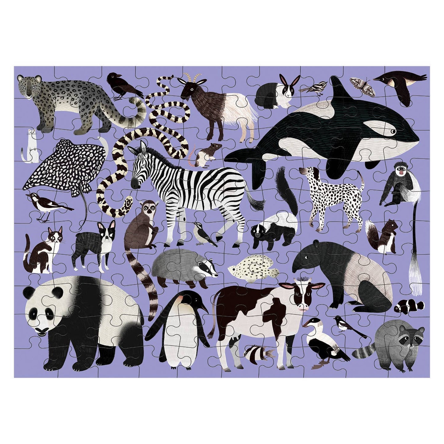 Chronicle Books - Animal Kingdom 100 Piece Double-Sided Puzzle