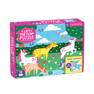 mudpuppy:  Unicorn Magic 12 Piece Lift the Flap Puzzle