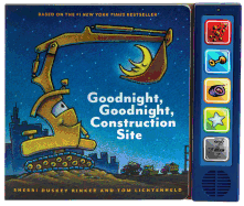 Goodnight Goodnight Construction Site Sound Book: (Construction Books for Kids, Books with Sound for Toddlers, Children's Truck Books, Read Aloud Book