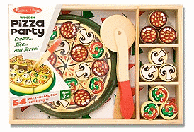 Melissa and Doug:  Pizza Party Wooden Set