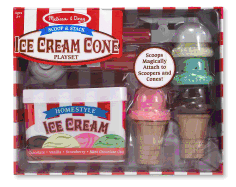 Melissa and Doug:  Scoop & Stack Ice Cream Cone Playset