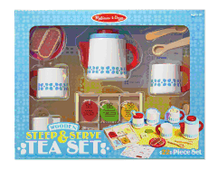 Wooden Steep & Serve Tea Set