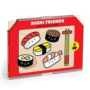 Mudpuppy; Sushi Friends Wooden Tray Puzzle