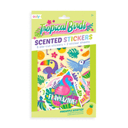 Scented Scratch Stickers: Tropical Birds (2 Sticker Sheets + 8 Jumbo Stickers)
