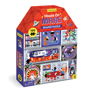 mudpuppy:  House on Mars 100 Piece House-Shaped Puzzle
