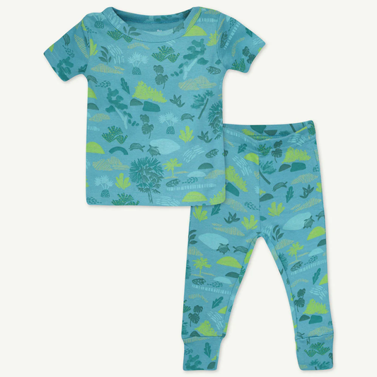 2-Pack Pajama Set in Eco Jungle Print- Baby; RS22M2227