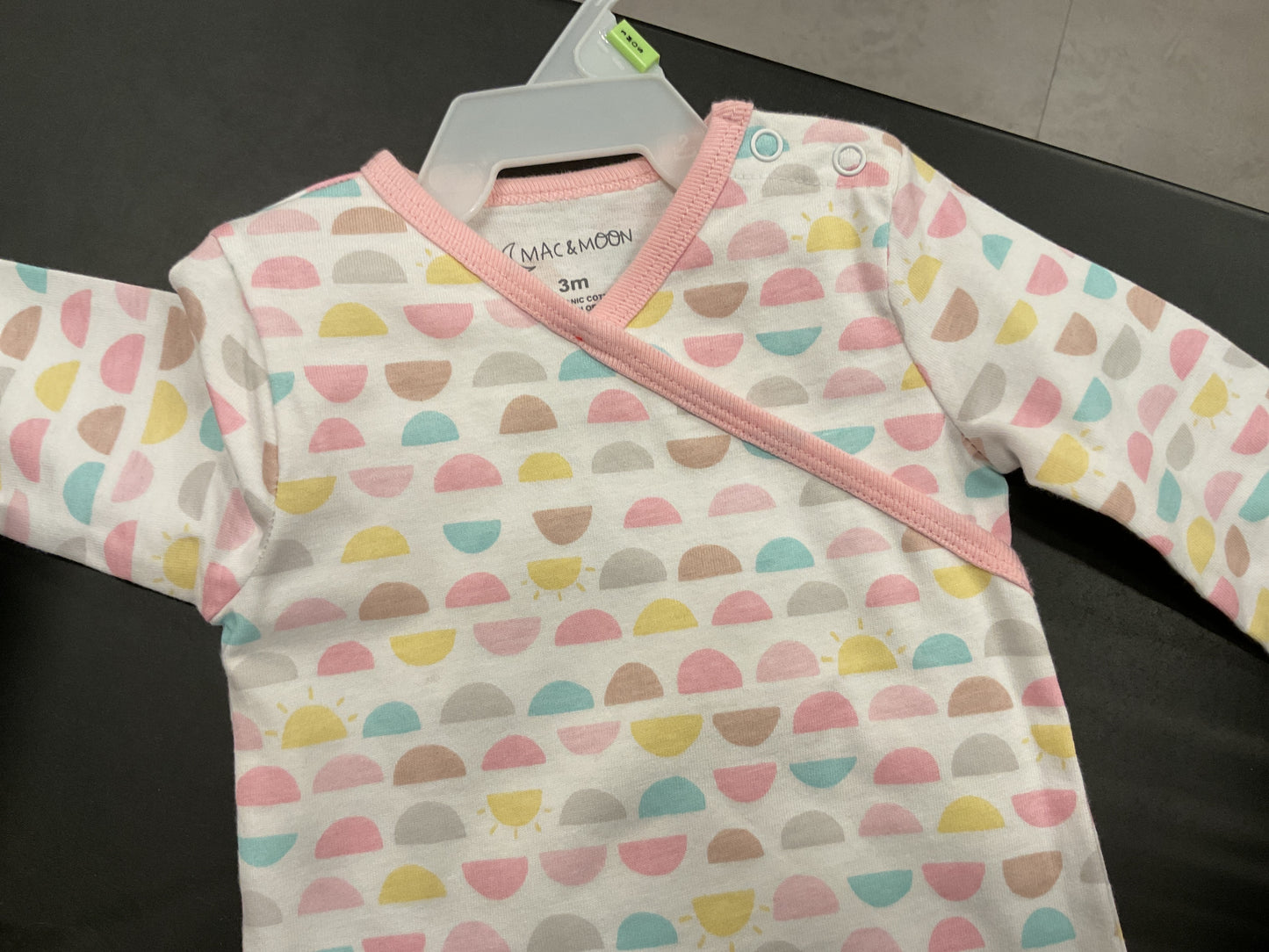 Organic Cotton Coverall in Rainbow clouds