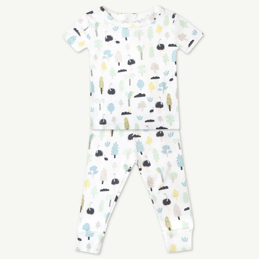 2-Pack Pajama Set in Ostrich Print- Baby