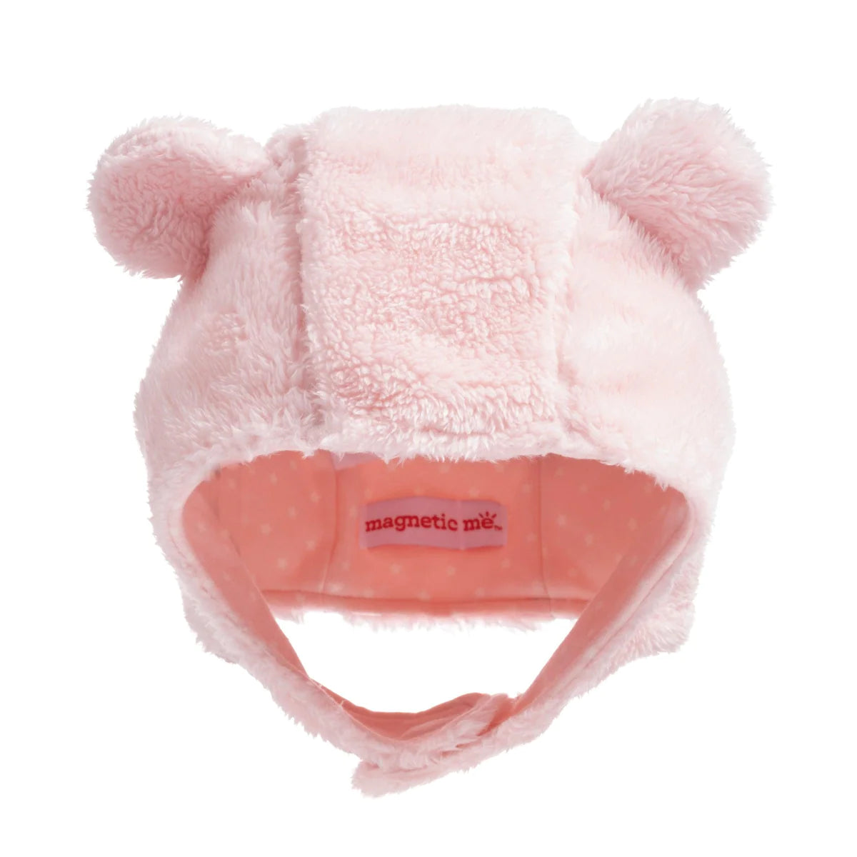 magnetic me: pink blossom minky magnetic easy close cozy cap
