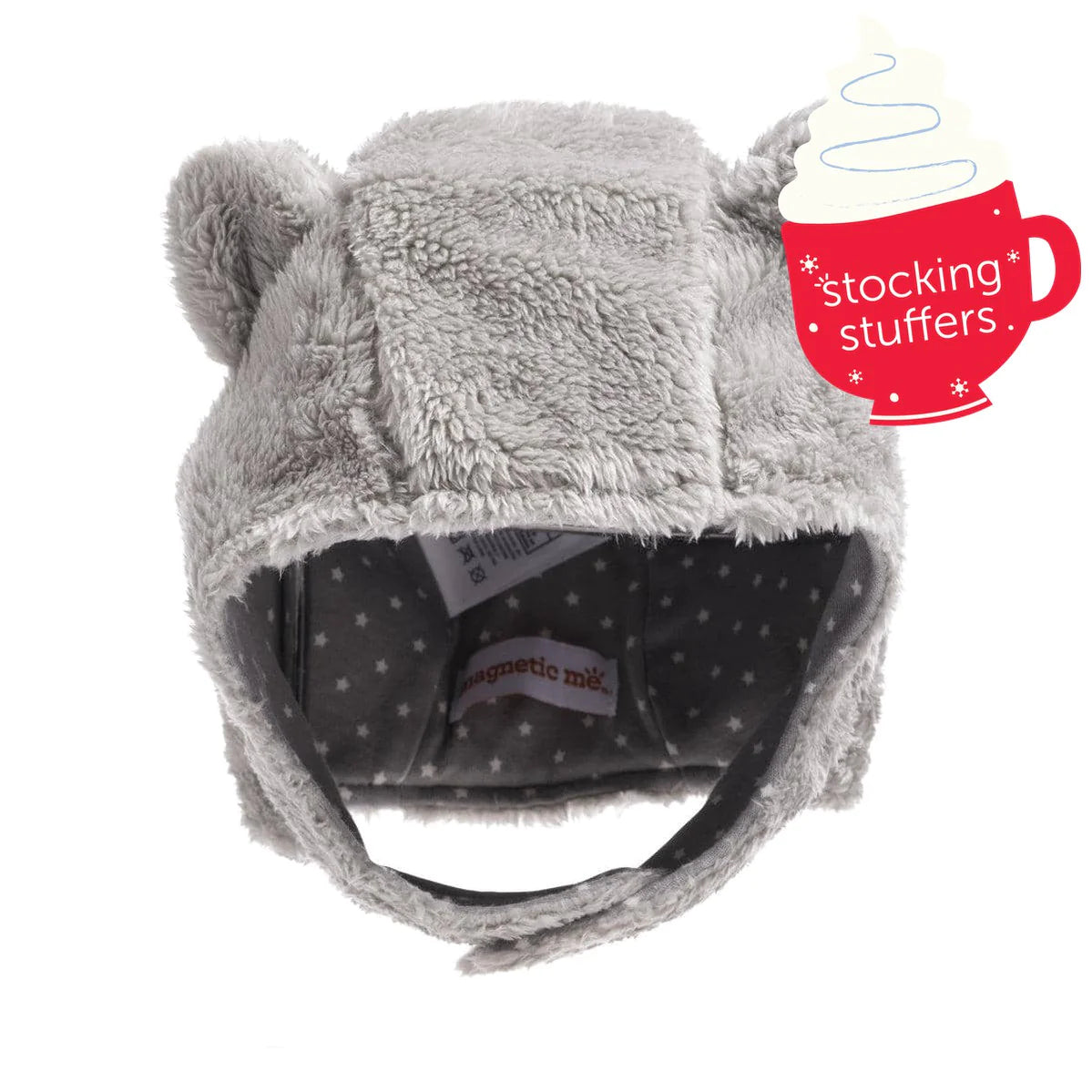 magnetic me: storm minky magnetic easy close cozy cap