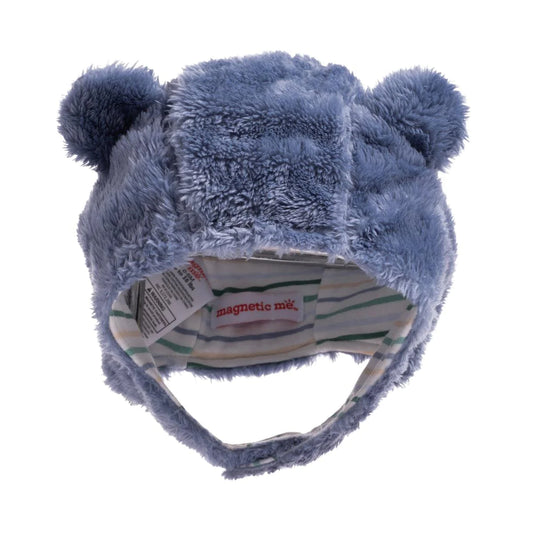 magnetic me: winter sky minky magnetic easy close cozy cap
