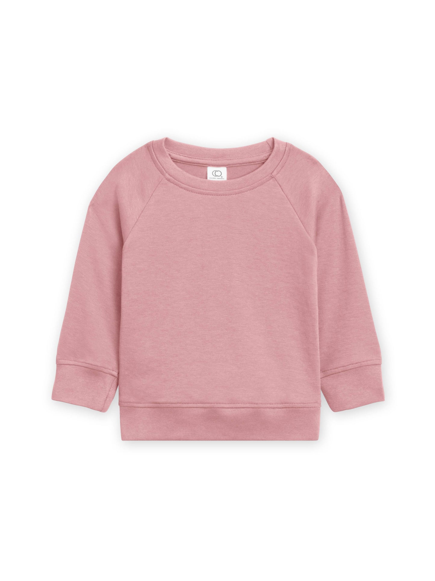 Colored Organics - Organic Baby and Kids Portland Pullover - Rose