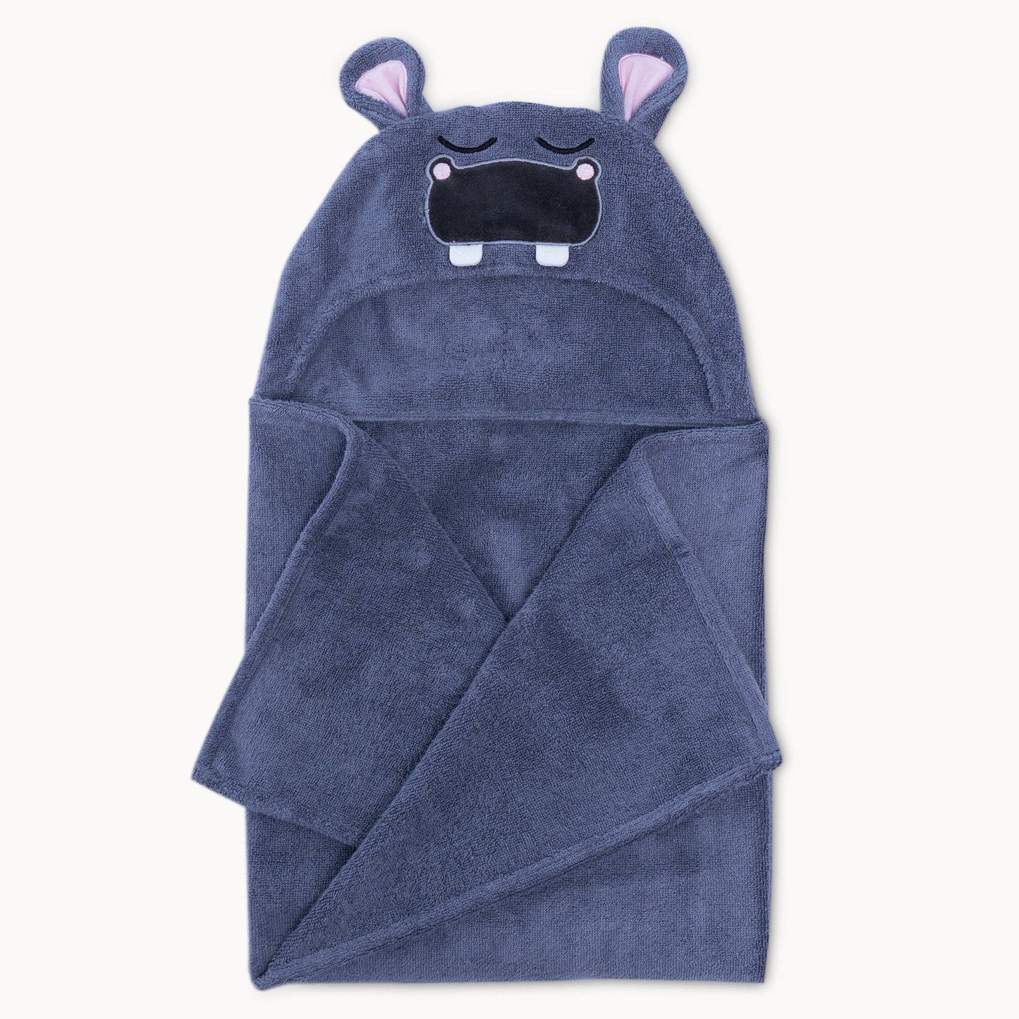 Natemia - Bamboo Hippo Hooded Towel for Kids