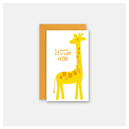 Rock Scissor Paper - Mod Giraffe Baby - Gift Enclosure Card