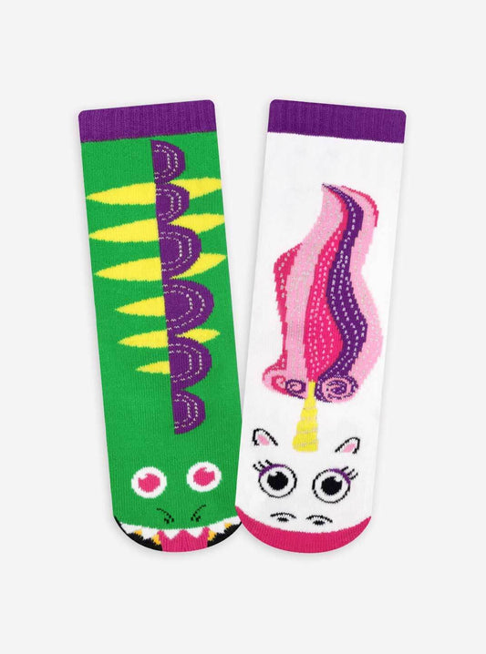 Pals Socks - Dragon & Unicorn Mismatched Kids Socks
