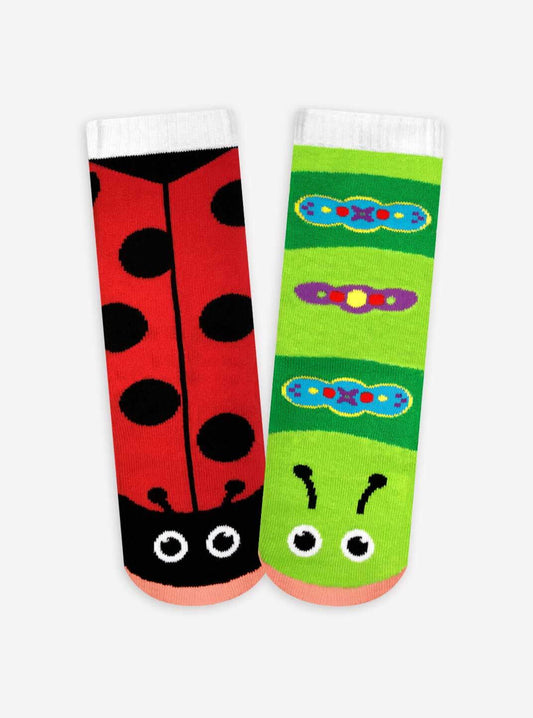 Pals Socks - Ladybug & Caterpillar Mismatched Kids Socks