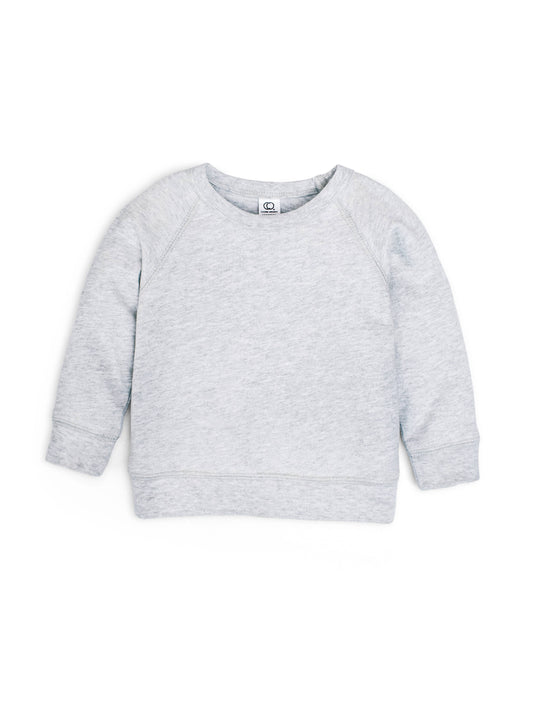 Organic Baby and Kids Unisex Brooklyn Pullover -Heather Grey