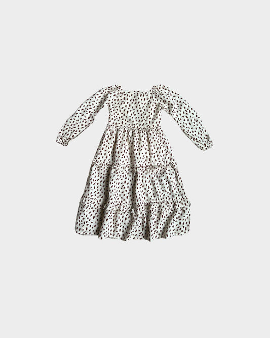 babysprouts clothing company - F23 D2: Longsleeve Maxi Ruffle Dress in Holiday