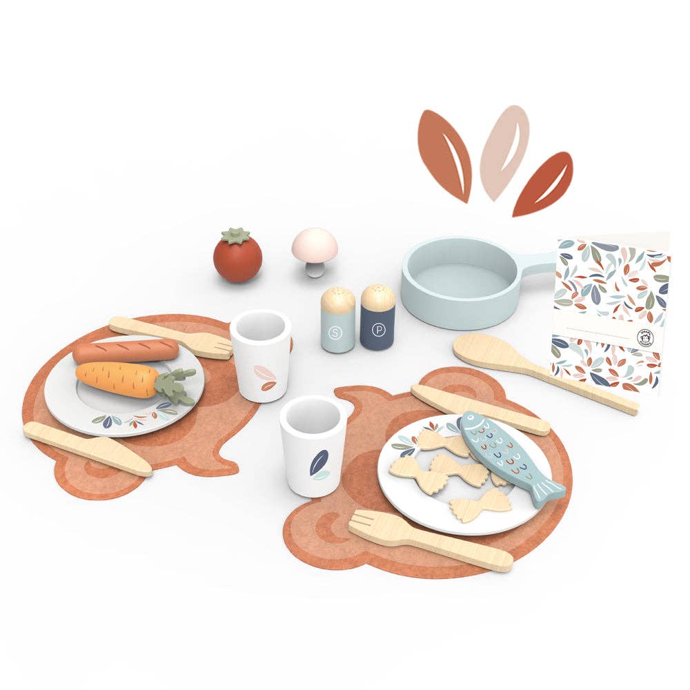 Speedy Monkey - Dining Set - Role play - wooden toys