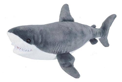 CK Great White Shark Stuffed Animal 12"