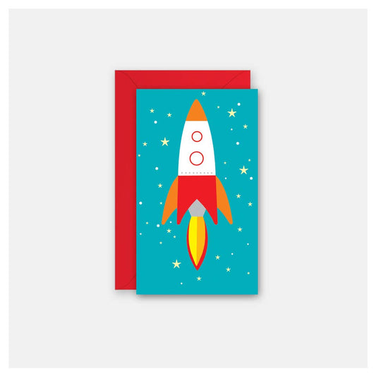 Rock Scissor Paper - Rocket Ship - Gift Enclosure Card