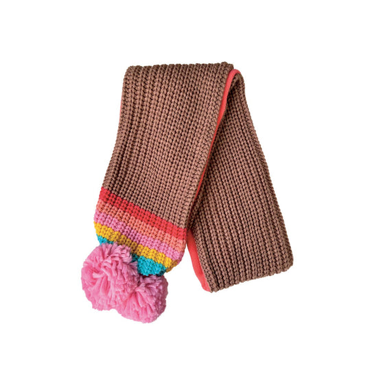 Rockahula Kids - Rainbow Stripe  Knitted Scarf 3-10 Years