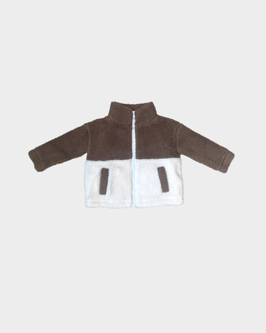 babysprouts clothing company: Sherpa Jacket in Chocolate
