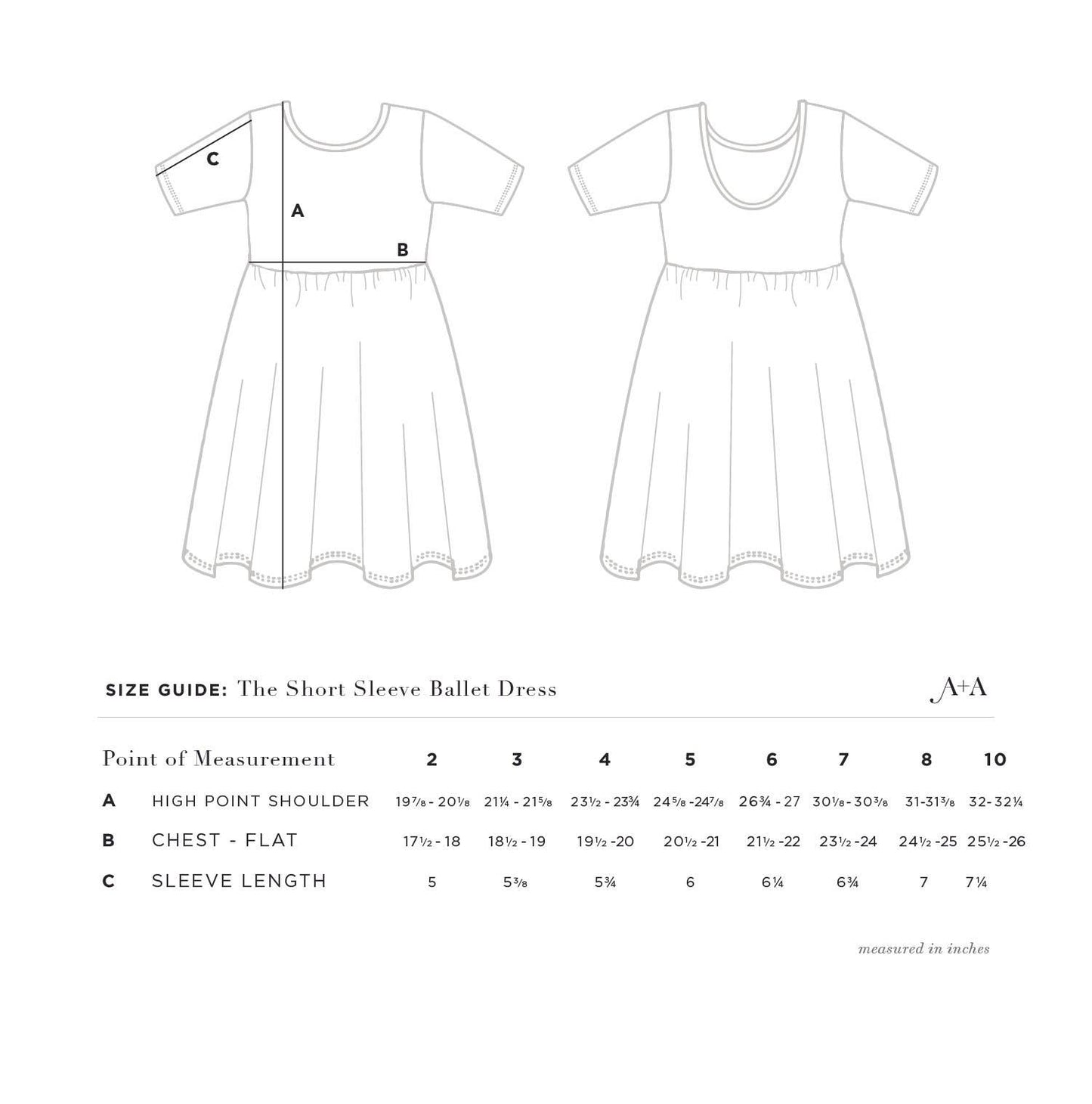 Alice + Ames - THE SHORT SLEEVE BALLET DRESS IN HERBAL STUDY