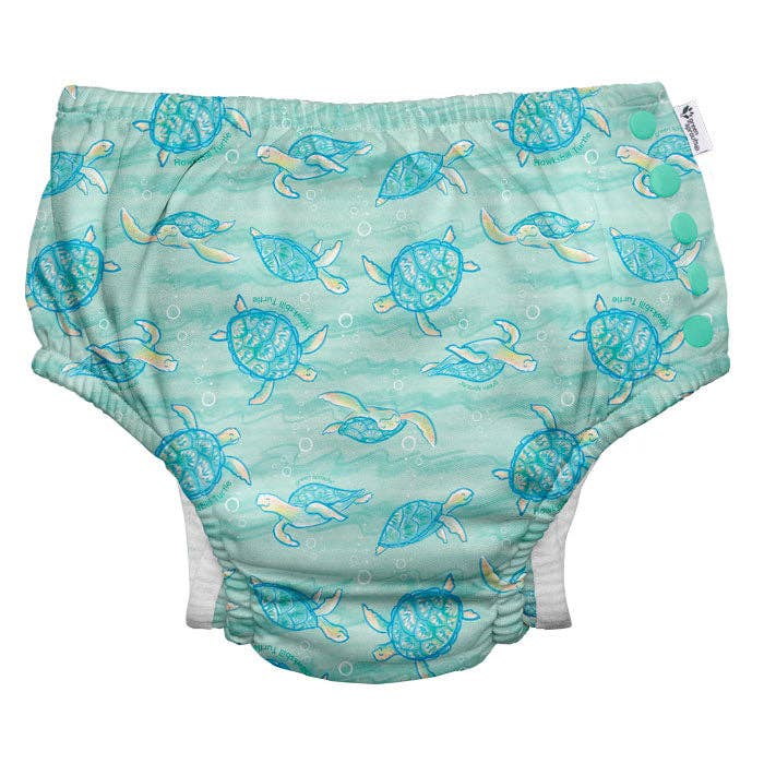Green Sprouts - Eco Snap Swim Diaper with Gusset (Biodiversity Collection)
