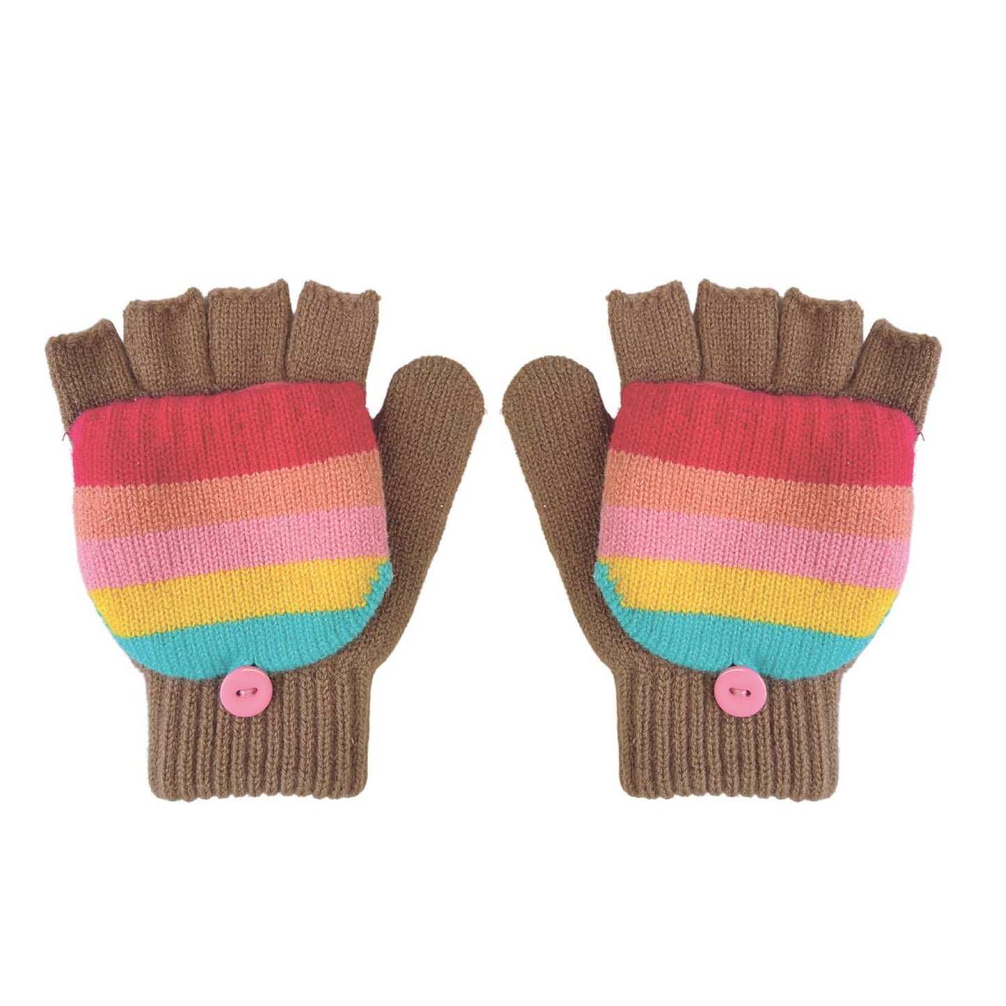 Rockahula Kids - Rainbow Stripe Knitted Gloves  3-6 Years