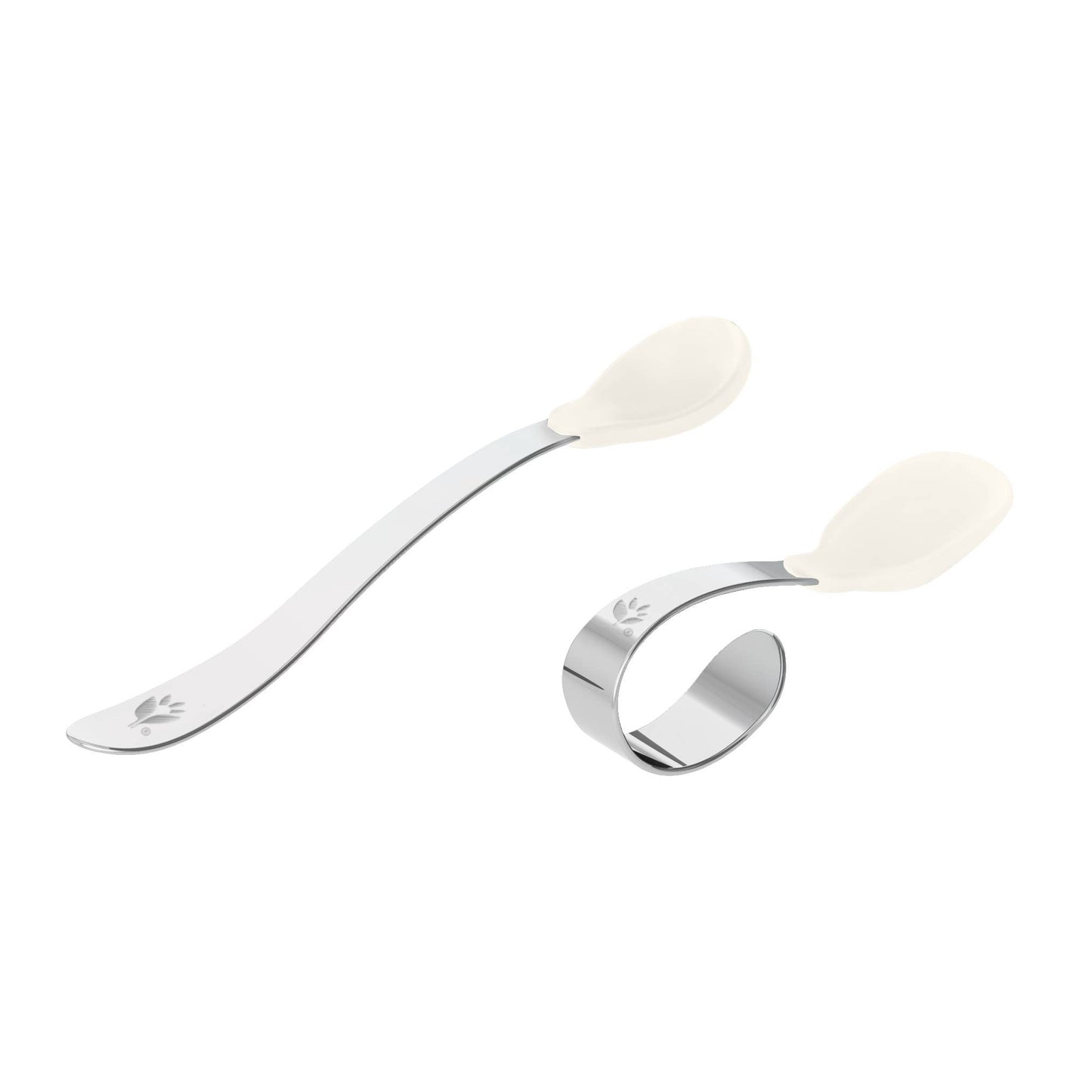 Silicone and Stainless Steel Training Spoons