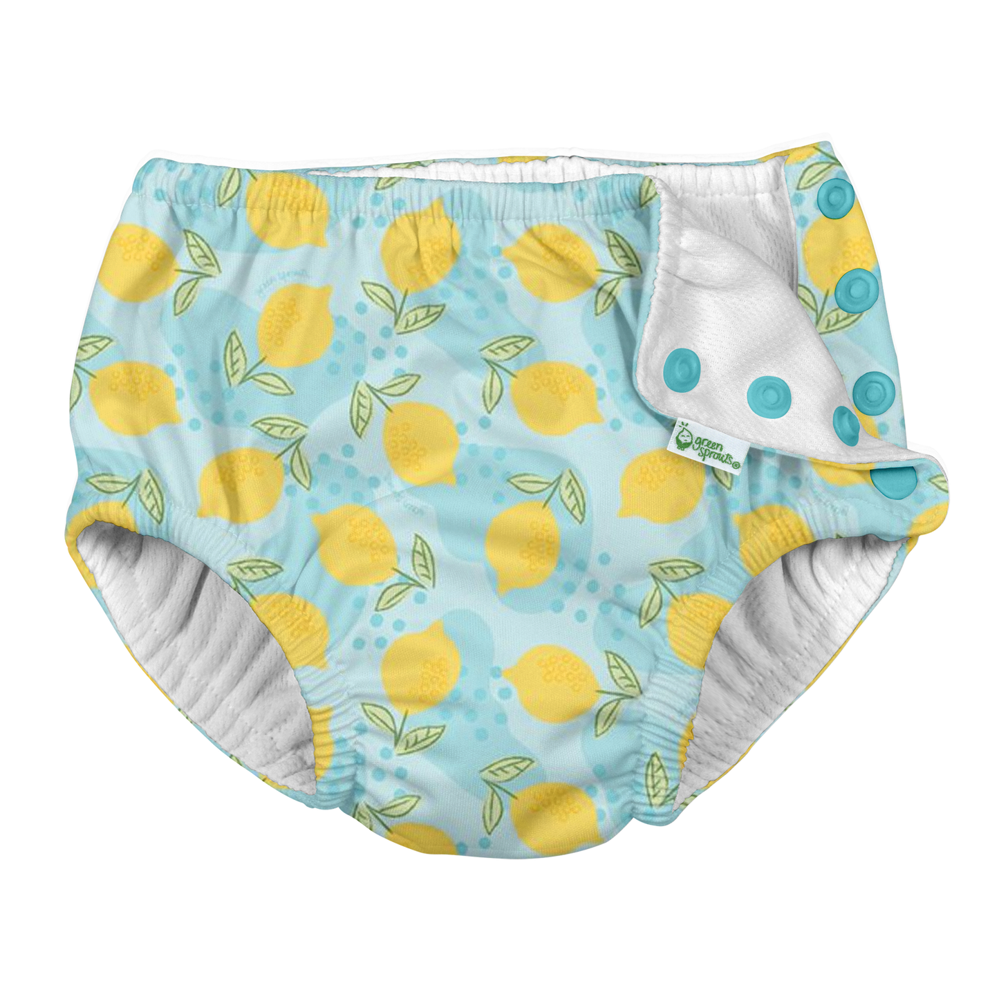 Green Sprouts - Snap Reusable Absorbent Swimsuit Diaper - Fresh Prints