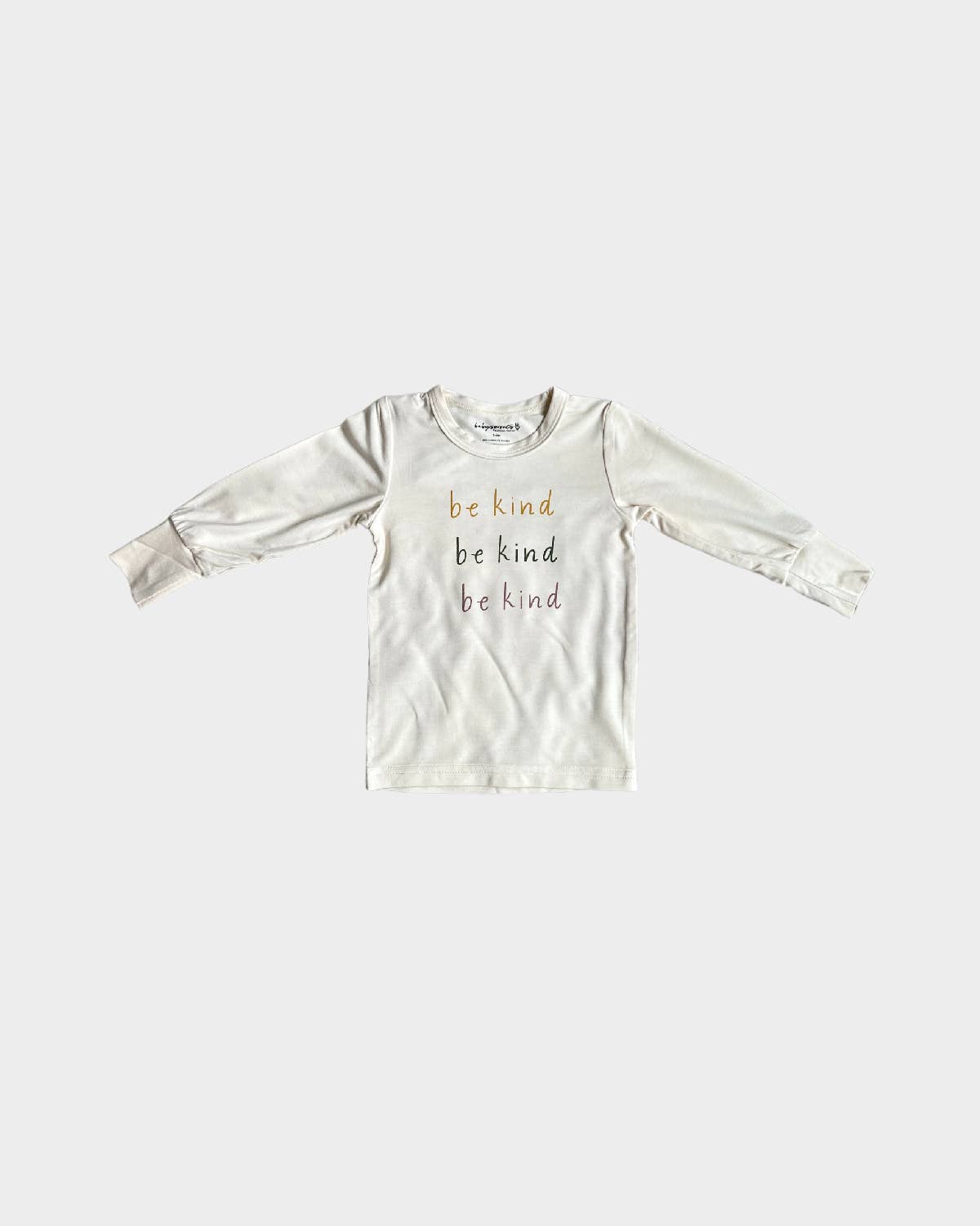 babysprouts clothing company - F23 D2: Kids Longsleeve Screen-Printed Tee in Be Kind